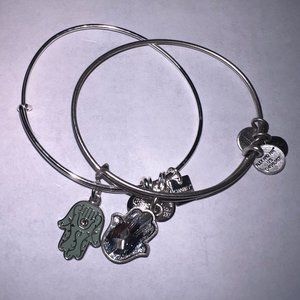 Alex & Ani Hamsa Charm Bangle Set